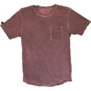 Dark Purple Acid Wash Tee